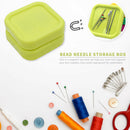 Magnetic Needlework Pins Storage Box for DIY Sewing Needles Case (Yellow) A