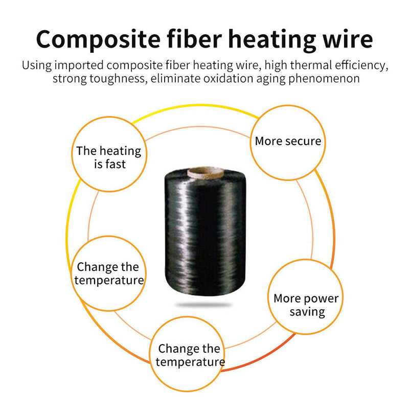 Vest Temperature Adjustable Back Electric Heating Pad Thermal Clothing Portable