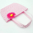 Nice Charm Princess Girl Straw Hat and Flower decoration Handbag (Pink) S2X8