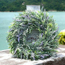 Artificial Flower Garland Silk Lavender Wreath Romantic Fresh Style Wedding Y8I2
