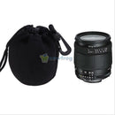 Black Neoprene Soft DSLR Camera Lens Small Bag Pouch for Canon Sony Nikon Pentax