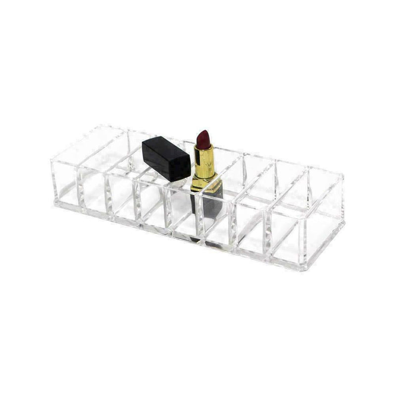 8 Holes Clear Brush Lipstick Holder Makeup Organizer Cosmetic Storage Stand Q6T3