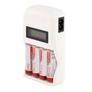 Smart LCD screen 4 slot chargeur de batterie pour AA/AAA Ni-MH/ni-CD EU plug ME