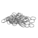 50x Iron Round Split Key Rings Keyring Keychain Loop Jewelry Findings 20mm