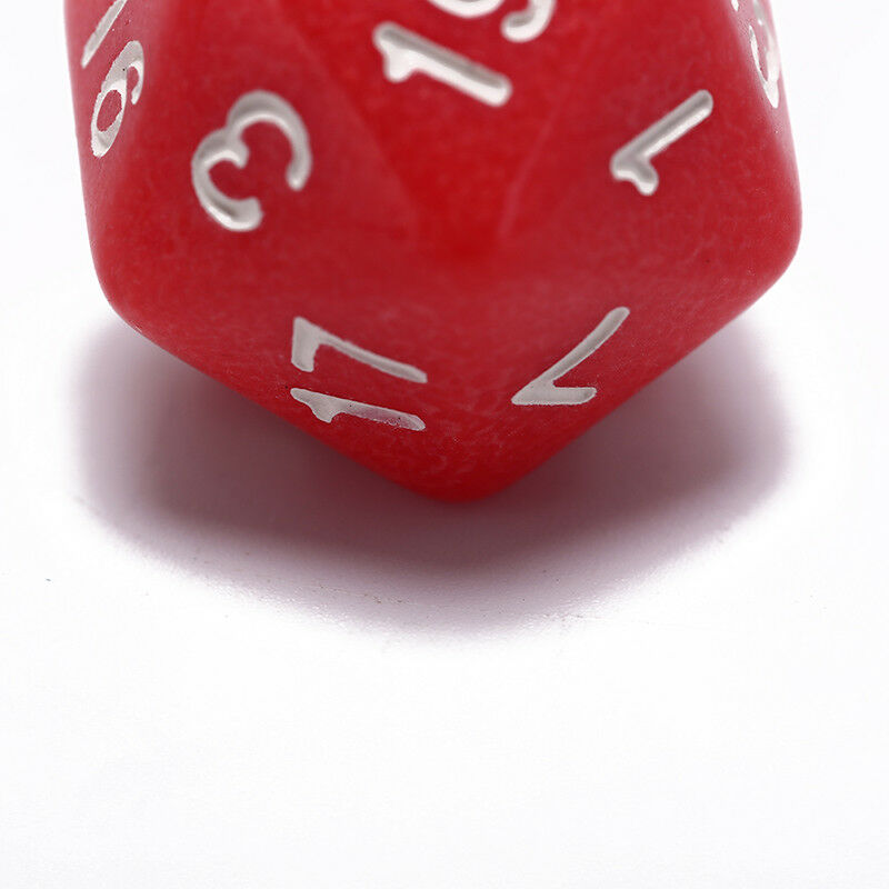 6Pcs/Set Games Multi Sides Dice D20 Gaming Dices Game Playing Mixed Color ES