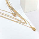 Simple Shell Pendant Clavicle Chain Women Multilayer Necklace Jewelry Gift