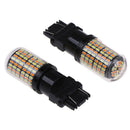 2Pcs 3157 4157NA LED Switchback DUAL White Amber Signal Parking LED BulbsFT