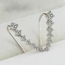 1 pair of new four-prong stud earrings earrings jewelry fashion jewelry fem