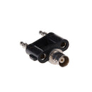 New BNC female jack to two dual Banana male plug RF adapter connector Z