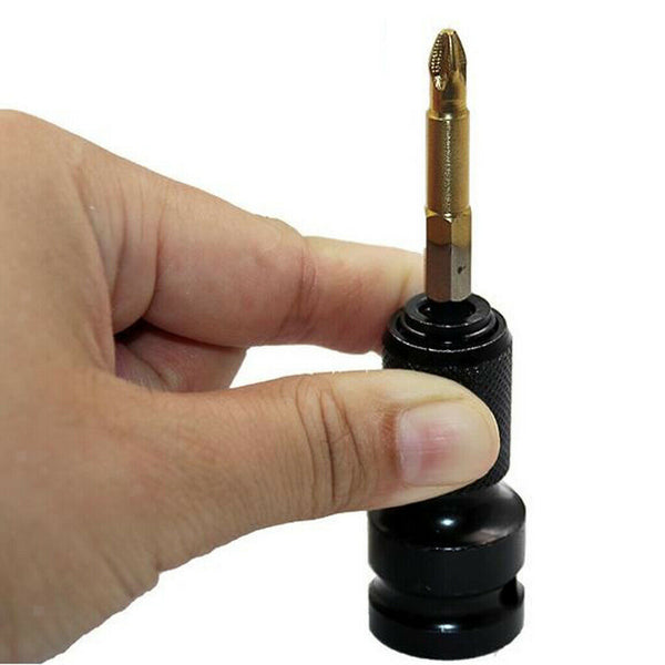 1/2'' Drive to 1/4'' Hex Shank Converter | Quick Release Chuck | For Impact