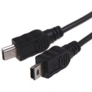 Mini USB 2.0 Female To Dual 2 Male Splitter Cable Y Extension Charger Adapte@