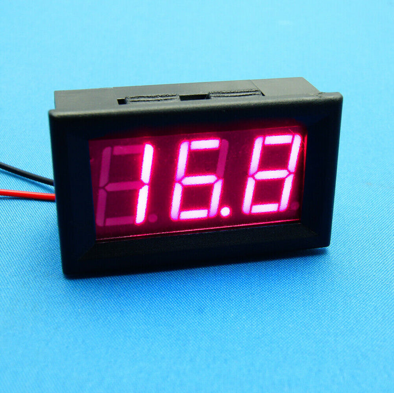 New DC3-30V 2 Wires 0.56 Inches Red LED Voltmeter Panel Voltage Display