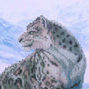 Diamond Embroidery Snow Leopard Round DIY Diamond Painting Cross Stitch