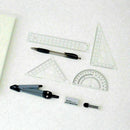 School Tools Precision Set, Compass and Protractor For High Set 8 Pcs Q6B3 F8C7