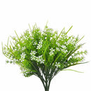 Flowers Plants 4pcs Faux Plastic Shrub Bouquet Simulation Greenery Bushes I T4W5