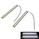 2Pcs White super bright cob car waterproof 12v led light drl fog driving l 3C