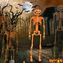 Small Hanging Pumpkin Skeleton Top Hat 40cm Halloween Party Prop M1G6