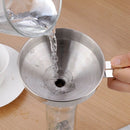 3Pcs/Set Sliver Stainless Steel Wide Mouth Eco-Friendly Kitchen Funnel Easy