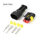 2Pin 10Set Auto Car Waterproof Electrical Terminal Wire Connector Plug for Truck