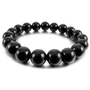 12mm Natural stone Buddha beads bracelet with a black velvet bag 10 * 12cm  S2C8