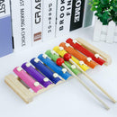 Small Wooden 8 Scales Octave Xylophone Percussion Instrument Education Toys
