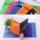 1 Pc Zippered Binder Pencil Bag Pouch with Ring Rivet 3 Holes School Office