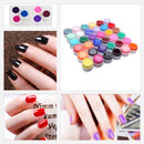 12Pcs Pure Color Mix Nail Art UV Builder Gel Set for Acrylic False Tips DIY .