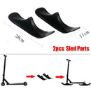 2pcs Replacement Ski Toboggan Snow Scooter Sled Parts Outdoor Winter Skiing Boat