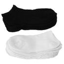 6 pairs White + 6 pairs black Sport Socks Men Cotton Rich