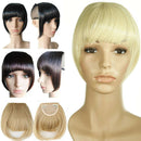 Short Front Neat Bangs Clip In Bang Fringe Hair Extensions Straight Synthet