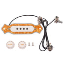 4-string Cigar Box Guitar Soundhole Pickup Prewired Wiring Harness with Volume &
