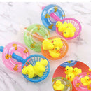 5 Pcs/Set Mini Baby Children Bath Toys Cute Rubber Duck Fishing Net Shower Ga BX
