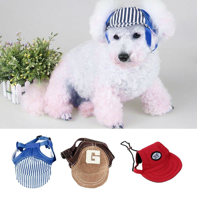 3x Fashion Pet Dog Baseball Hat Summer Cap Cat Dog Puppy Outdoor Accessories
