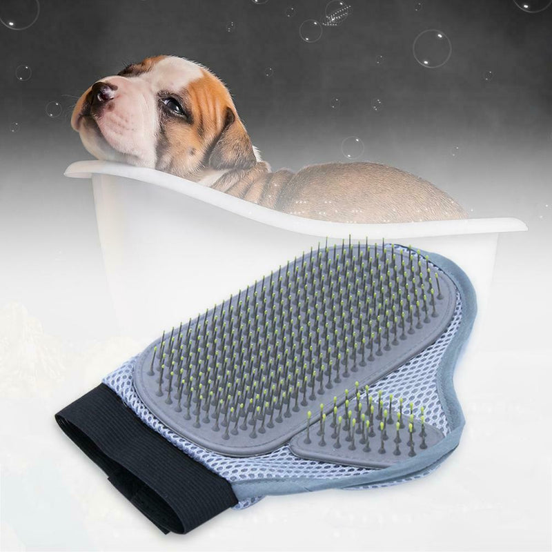Pet Dog Cat Palm Shape Grooming Bath Brush Comb Massage Hair Rubber Glove