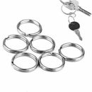 10x in Set Metal Key Holder Split Rings Keyring Keychain AU Keyfob U9O6