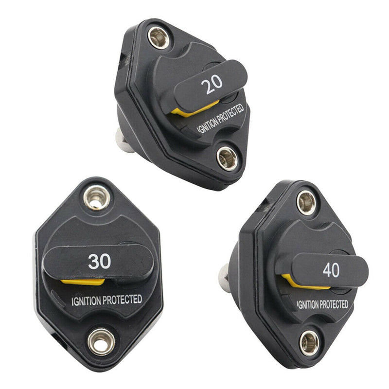 20A AMP Circuit Breaker Dual Battery Manual Reset IP67 W/proof 12V 32Volt