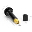 4pcs Rubber TR414 Snap-in Car Wheel Tubeless Tyre Valve Stems Dust Caps