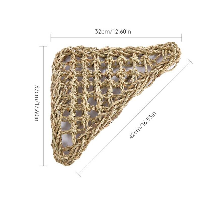 Bearded Dragon Hammock Lizard Lounger,100% Natural Seagrass Fibers for Rept