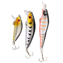 5Pcs Fishing Lures Set Mixed 5 Models Bait Artificial Make Bass Crank Baits