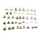 45pcs/box Gadgets Clip Paper Seal Stickers Labels DIY Scrapbooking Diary DecorJR