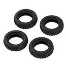 Durable Plastic Tire Tyre Black for WLtoys K979/K989 Spare Parts, Pack of 4
