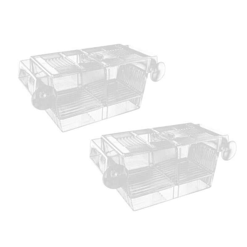 2 x Self-floating Fish Isolation Box Housing Injured or Aggressive Fry Fish