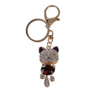 Rhinestone Crystal Keyring Charm Pendant Purse Bag Key Ring Chain Keychain  B4Q3