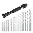 Hand Drill Set Precision Pin Vise With 25 Pieces Mini Twist Drill Bits For  F8M6