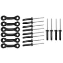 Kayak Canoe 6 Pieces Deck Loop Pad Eyes + 12 Pieces Tri-Fold Rivets Boat Fishing