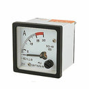 SQ48 Analog AC Current Panel Meter Ammeter 0-15A Gauge White + Black E4F7