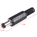 15 Pcs 5.5mmx2.1mmx9mm Male Solder DC Power Jack for Laptop Adapter
