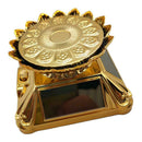 Solar Power 360 Rotary Spinning Display Stand Holder Turntable Plate Golden