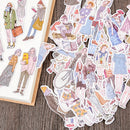100Pcs/pack lovely girls stickers scrapbook DIY diary albums notebook dec M&E