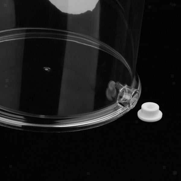 Transparent Acrylic Column Cylinder Aquarium Fish Tank Home Office Desktop